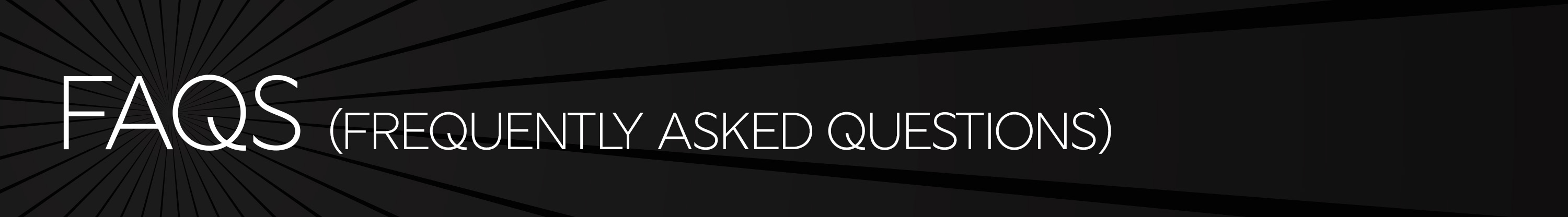Frequently Asked Questions Banner